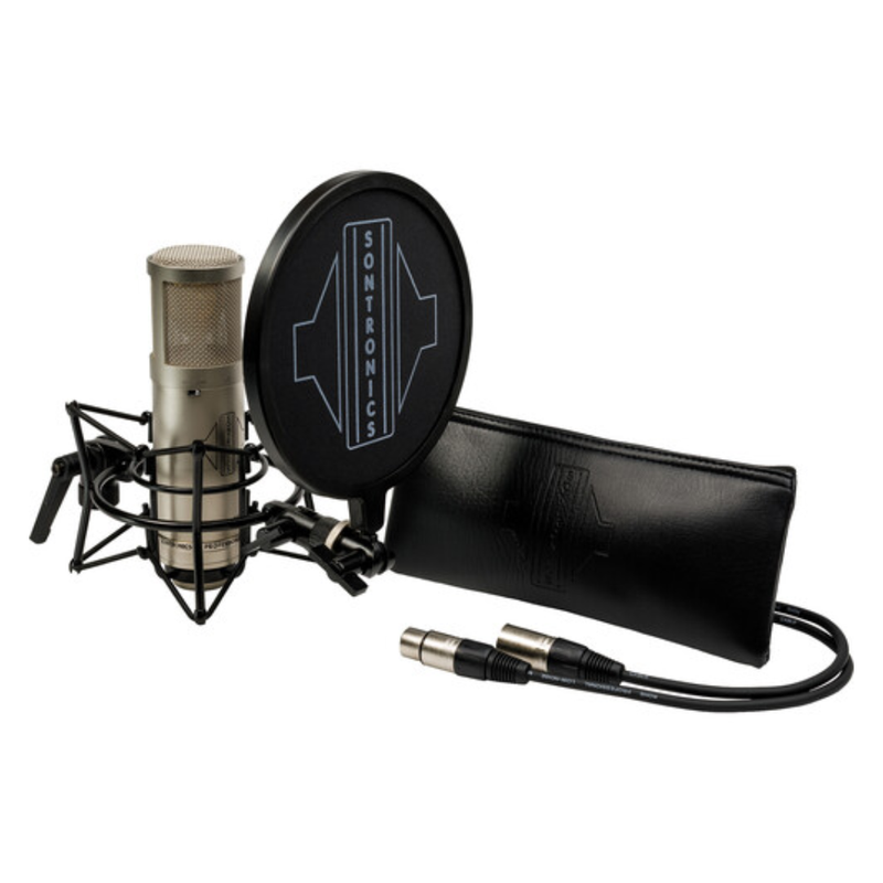 Sontronics STC-2 Large-Diaphragm Condenser Microphone with All-in-One Recording Package, Silver
