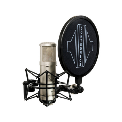 Sontronics STC-2 Large-Diaphragm Condenser Microphone with All-in-One Recording Package, Silver