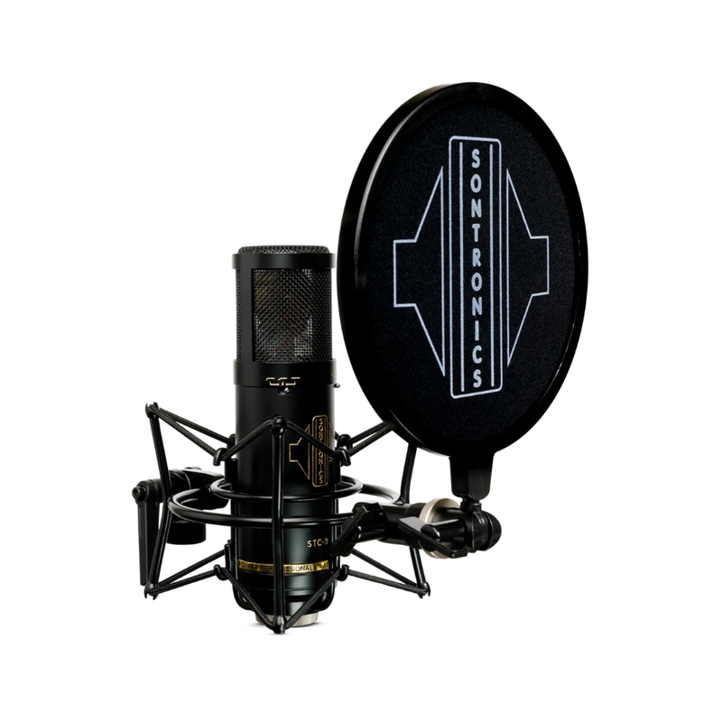 Sontronics STC-3X Pack Large-Diaphragm Condenser Microphone with Shockmount, Pop Filter &amp; Cable