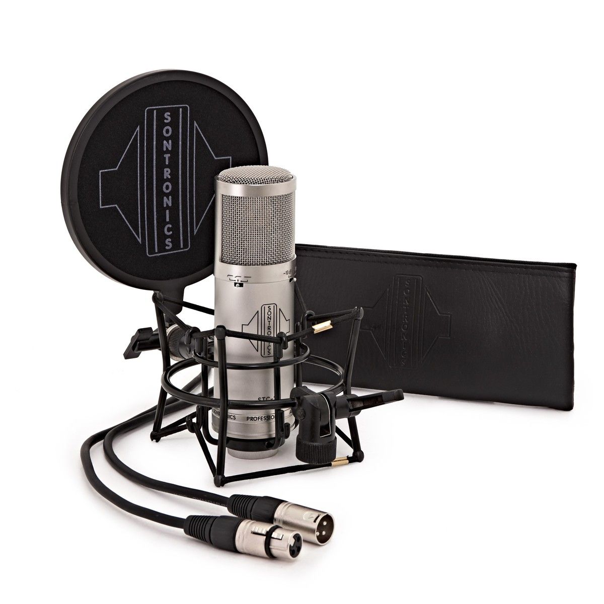 Sontronics STC-3X Pack Large-Diaphragm Condenser Microphone with Shockmount, Pop Filter &amp; Cable