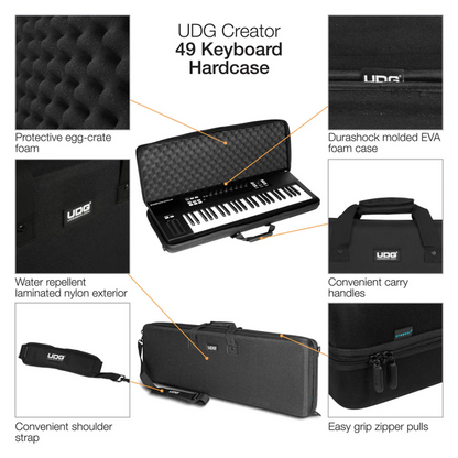 UDG Creator 49 Keyboard Hardcase, Black