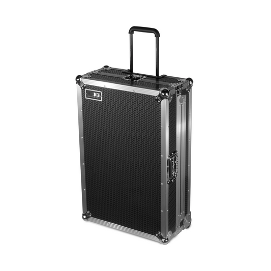 UDG Ultimate Flight Case Multi Format Plus (Laptop Shelf, Trolley + Wheels), XXL, Black