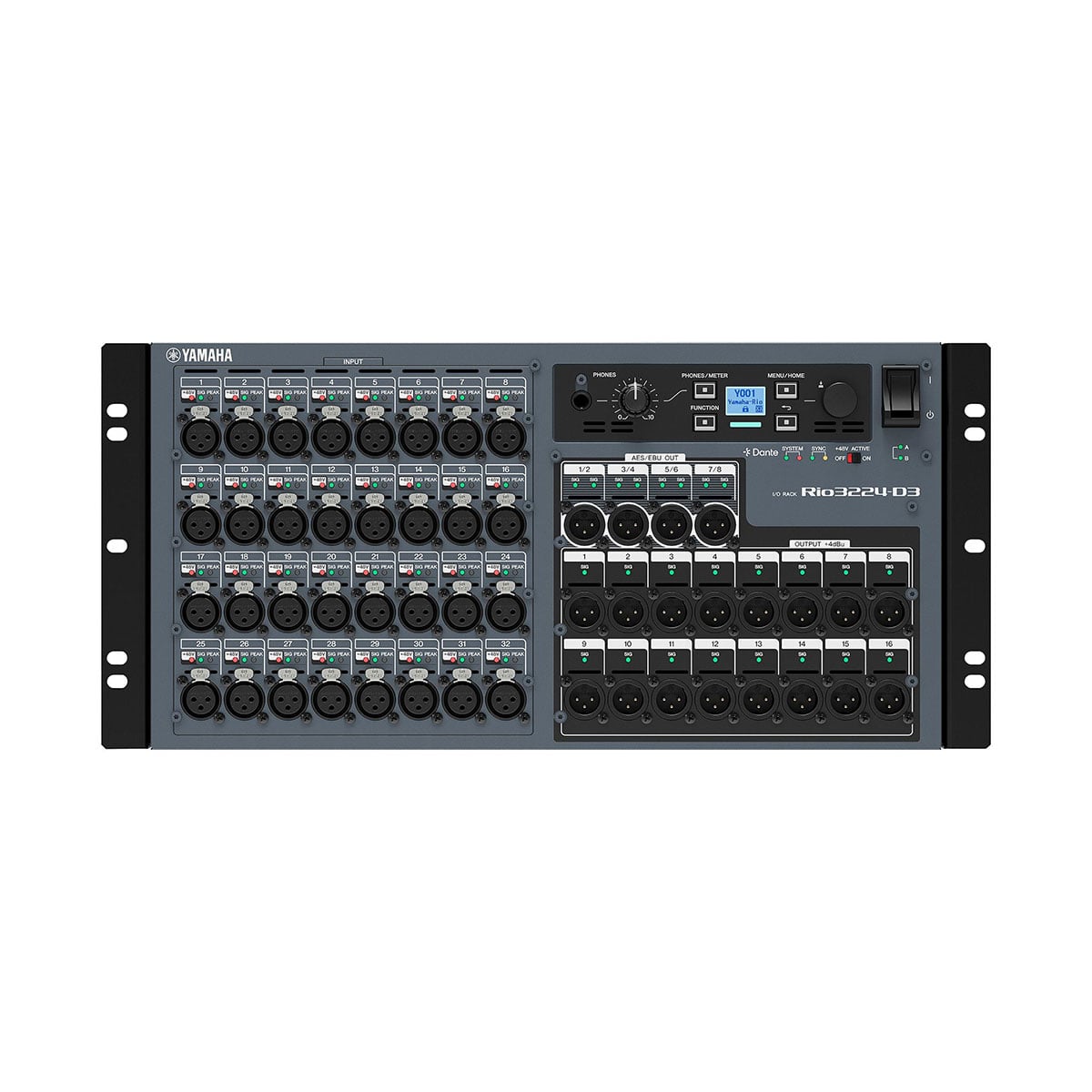 Yamaha RIO3224-D3 32-Input/16-Output Dante I/O Rack